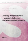 ebook Analizy weryfikacyjne – przeszłe i obecne doświadczenia badawcze - Aneta Krzewińska,Grzeszkiewicz-Radulska Katarzyna