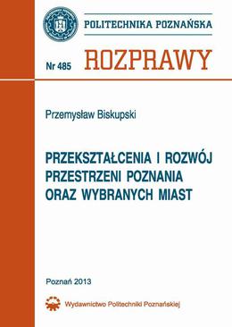 ebook Przekształcenia i rozwój przestrzeni Poznania oraz wybranych miast