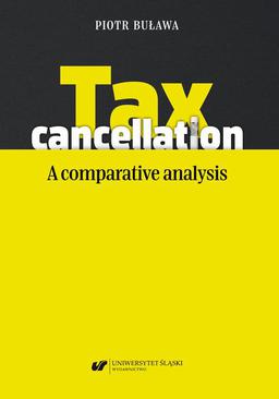 ebook Tax cancellation: A comparative analysis