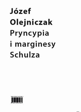 ebook Pryncypia i marginesy Schulza. Eseje