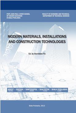 ebook MODERN MATERIALS, INSTALLATIONS AND CONSTRUCTION TECHNOLOGIES