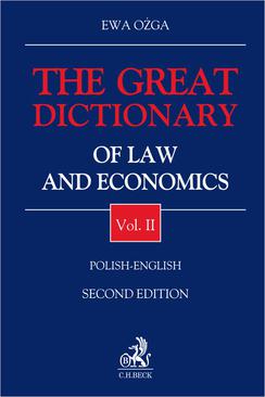 ebook The Great Dictionary of Law and Economics. Vol. II. Polish - English