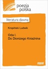 ebook Oda I. Do Dionizego Kniaźnina - Ludwik Kropiński