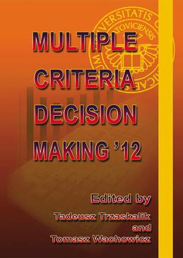 ebook Multiple Criteria Decision Making '12