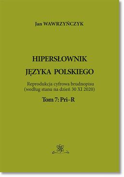 ebook Hipersłownik języka Polskiego Tom 7: Pri–R