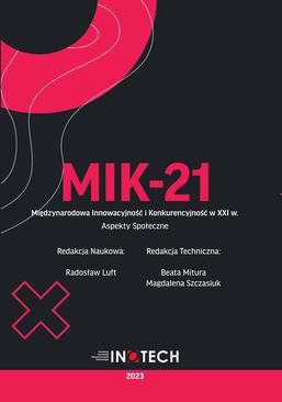ebook MIK-21 Międzynarodowa Innowacyjność i Konkurencyjność w XXI w. Aspekty Społeczne