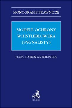 ebook Modele ochrony whistleblowera (sygnalisty)