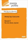 ebook Sonet II - Mikołaj Sęp Szarzyński