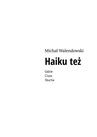 ebook Haiku też - Michał Walendowski