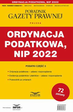 ebook Ordynacja podatkowa NIP 2022