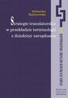 ebook Strategie translatorskie w przekładzie terminologii z dziedziny zarządzania - Aleksandra Radziszewska