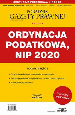 ebook Ordynacja podatkowa, NIP 2020