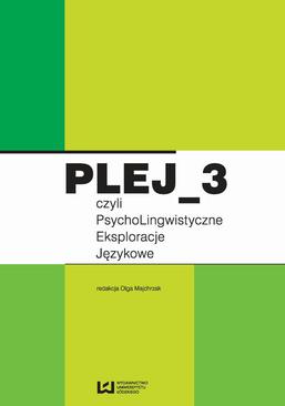 ebook PLEJ_3 czyli PsychoLingwistyczne Eksploracje Językowe