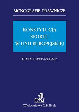ebook Konstytucja sportu w Unii Europejskiej