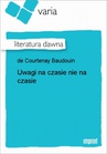 ebook Uwagi na czasie nie na czasie - Baudouin de Courtenay