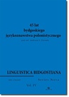 ebook Linguistica Bidgostiana. Series nova. Vol. 4. 45 lat bydgoskiego językoznawstwa polonistycznego - 