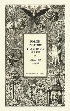 ebook Polish Esoteric Traditions 1890-1939. Selected Issues