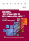 ebook Ekonomia i międzynarodowe stosunki gospodarcze 2022 - 