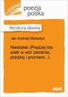 ebook Niestatek - Jan Andrzej Morsztyn