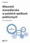 ebook Własność menedżerska w polskich spółkach publicznych - Leszek Bohdanowicz