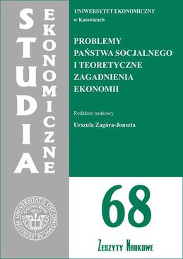 ebook Problemy państwa socjalnego i teoretyczne zagadnienia ekonomii. SE 68