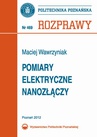 ebook Pomiary elektryczne nanozłączy - Maciej Wawrzyniak