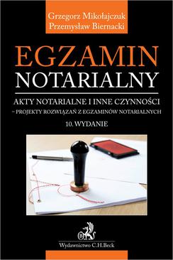 ebook Egzamin notarialny 2024. Akty notarialne i inne czynności - projekty rozwiązań z egzaminów notarialnych
