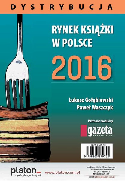 Okładka:Rynek ksiązki w Polsce 2016. Dystrybucja 