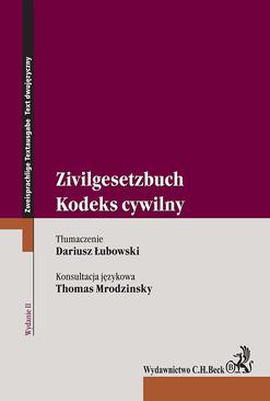 ebook Kodeks cywilny. Zivilgesetzbuch. Wydanie 2