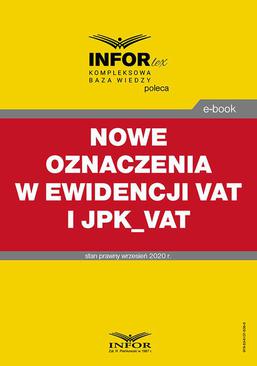 ebook Nowe oznaczenia w ewidencji VAT i JPK_VAT