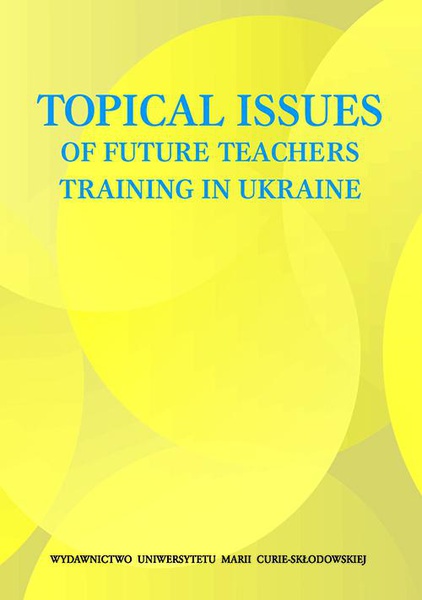Okładka:Topical Issues of Future Teachers Training in Ukraine 