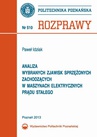 ebook Analiza wybranych zjawisk sprzężonych zachodzących  w maszynach elektrycznych - Paweł Idziak