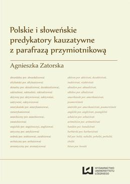 ebook Polskie i słoweńskie predykatory kauzatywne z parafrazą przymiotnikową