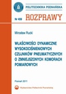 ebook Właściwości dynamiczne wysokociśnieniowych czujników pneumatycznych o zmniejszonych komorach pomiarowych - Mirosław Rucki