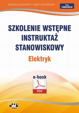 ebook Szkolenie wstępne Instruktaż stanowiskowy Elektryk