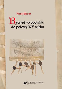 ebook Rycerstwo opolskie do połowy XV wieku