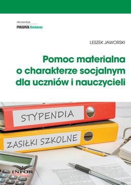 ebook Pomoc materialna o charakterze socjalnym  dla uczniów i nauczycieli