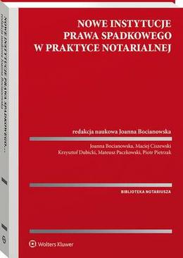 ebook Nowe instytucje prawa spadkowego w praktyce notarialnej