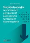 ebook Statystyki pozycyjne w procedurach estymacji i ich zastosowania w badaniach ekonomicznych - Dorota Pekasiewicz