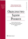 ebook Orzecznictwo Sądów Polskich. Numer 9/2023 - Andrew Moszczynski