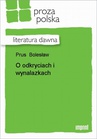 ebook O Odkryciach I Wynalazkach - Bolesław Prus
