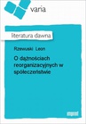 ebook O dążnościach reorganizacyjnych w spółeczeństwie - Leon Rzewuski