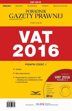ebook Podatki 2016/03 Podatki cz. I VAT 2016