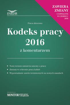 ebook Kodeks pracy 2016 z komentarzem - nowe wydanie