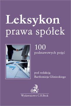 ebook Leksykon prawa spółek. 100 podstawowych pojęć