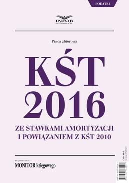 ebook KŚT 2016 ze stawkami amortyzacji i powiązaniem z KŚT 2010