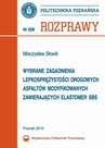ebook Wybrane zagadnienia lepkosprężystości drogowych asfaltów modyfikowanych zawierających elastomer SBS - Mieczysław Słowik
