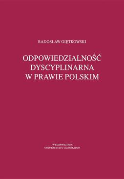 ebook Odpowiedzialność dyscyplinarna w prawie polskim