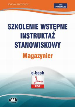 ebook Szkolenie wstępne Instruktaż stanowiskowy Magazynier