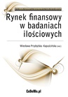 ebook Rynek finansowy w badaniach ilościowych - Wiesława Przybylska-Kapuścińska